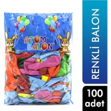 Atom Balon Balon 100 Adet Maşallah