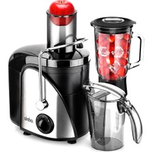 Sinbo SJ-3195 Katı Meyve ve Sebze Sıkacak Blender Set 600W 1000ML Meyve Suyu Haznesi 2n1