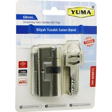 Yuma YM-B68BTS Barel 68MM 3 Anahtar Nikel Saten Bilyalı Tuzaklı Vakumlu Ambalaj