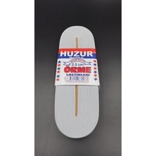 Huzur Paça Lastik Geniş 10MT 2.5cm Beyaz