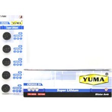 Yuma YM-92032 CR-2032 3V 5'li Kart Lityum Para Pil