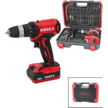 Rodex RDX-3375A Matkap 21V/2.0A Lı-Ion 17 Adet Uçlu 2 Kademe Hız 0-350 / 0-1350 Rpm Vites