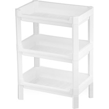 Urve UR-3601 Rafty Geniş Sepet Organizer Düzenleyici 510X205X685MM 3 Katlı Raf Ünitesi