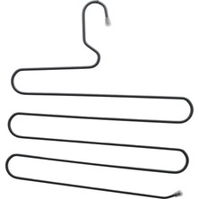 Lalezar LZR-623 Akıllı Pantolon Askı 5 Katlı Krom Metal Yer Kazandırır