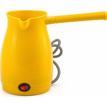 Awox Caffeen Elektrikli Cezve Makinesi 0.4lt 1000W 5 Fincan Sarı Plastik Çift Ağız Türk Kahvesi