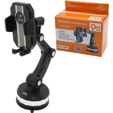 9A X-0567 Genişlik Ayarı 60-105MM 360° Vantuz 3 Eklemli 360° Kol Araç Telefon Yapışkanlı Oto