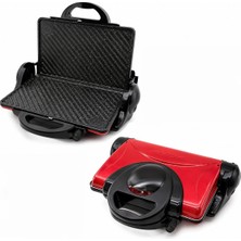 Awox Orion Elektrikli ve 1800W 8 Dilim 180° Izgara 6 Kademe Isı Ayarı Kırmızı Teflon Tost Makinesi