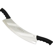 Erinox Ç-30 Satır Bıçak Bıçak 34CM Saplı 53CM Zırh Çift Saplı Dövme Paslanmaz Çelik