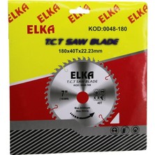 Elka T.c.t Saw Blade KOD-0048-180 Sunta Kesici Disk 180MM 180X40TX22.23MM 8500 Rpm Max: 80M/S 7"