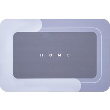 Noksi Banyo Paspası-Süper Emici-Kaymaz Tabanlı Banyo ve Abdest Paspası Kare Mavi 50 * 70