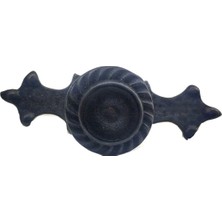 Cntma Antika Tarz Dekoratif Pirinç Çizgili Düğme - 35X100 Mm, Büyük, Oksit