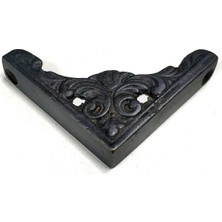 Cntma Antika Tarz Dekoratif Pirinç Köşe Süsü - 58X58 Mm, Oksit