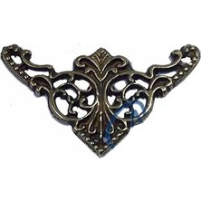 Cntma Dekoratif Köşe Süsü, Köşelik - Küçük, 19X34MM, Antik, 100 Adet