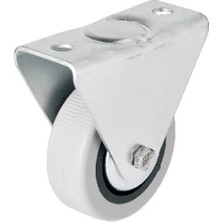 Hts 106 - 50 mm Sabit Kapaklı Gri Pvc Teker