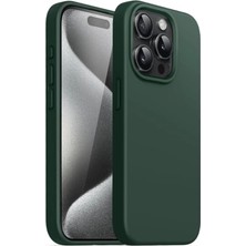 MCasering Iphone 14 Pro Max Uyumlu Içi Kadifeli Lansman Kılıf Haki 34