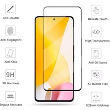 MCasering Samsung Galaxy A72 5g Uyumlu Tam Kapatan Kırılmaz Temperli Cam Ekran Koruyucu