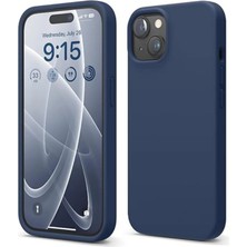MCasering Iphone 15 Uyumlu Içi Kadifeli Lansman Kılıf Lacivert