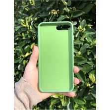 Anatolia Teknoloji Kopya - Iphone 8 Plus Uyumlu Kadife Iç Dokulu Lansman Telefon Kılıfı Yeşil
