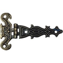Cntma Dekoratif, Sac Tek Kuyruklu Menteşe - 40X68 Mm, Küçük, Antik, 1 Adet