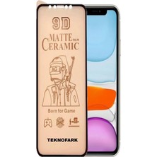 MCasering Iphone Xr Mat Seramik Nano Tam Kaplayan Full Ekran Koruyucu Siyah