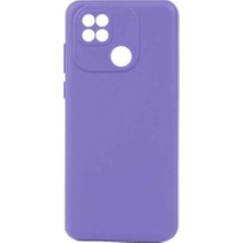 Xıaomi Redmi Uyumlu 10C / Poco C40 Rubber Yumuşak Silikon Telefon Kılıfı Lila