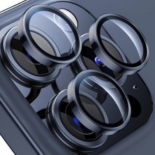 Telehome Iphone 15 Pro & Iphone 15 Pro Max Uyumlu Kamera Koruma Renkli Lens Koruyucu Temperli Cam Koruma Mavi