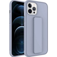Andeka Iphone 12 Pro Marionskılıf Qstand Kapak Gri
