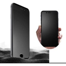 MCasering Iphone 7 Plus/ 8 Plus Uyumlu Mat Hayalet Gizli Koruyucu Seramik Cam Parmak Izi Bırakmaz Siyah