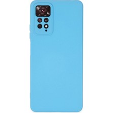 Ahk Xiaomi Redmi Note 11 Pro Kılıf Lansman Içi Kadife Soft Yumuşak Temizlenebilir Silikon - Mavi Mavi