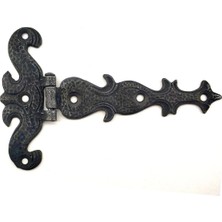 Cntma Antika Tarz Dekoratif Pirinç Kuyruklu Kelebek Menteşe - 94X147 Mm, Oksit