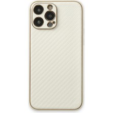 Magicool Iphone 13 Pro Max Kılıf Coco Karbon Silikon - Beyaz