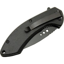 Mtech 4215 Kırmızı Kamp Çakı 20CM- Yarı Otomatik, Kemerlikli, Oluklu