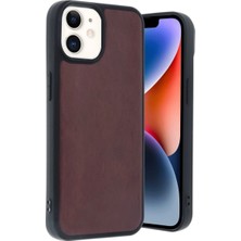 Magicool Iphone 11 Kılıf Aras Deri Kapak - Bordo