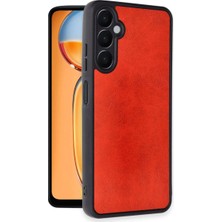 Magicool Samsung Galaxy A36 Kılıf Aras Deri Kapak - Kırmızı