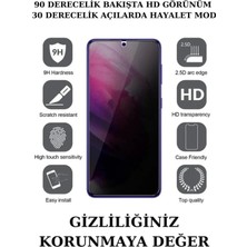 MCasering Xiaomi Redmi Note 13 Pro 4g Tam Kaplayan Hayalet (Privacy) Nano Seramik Ekran Koruyucu Kırılmaz Cam