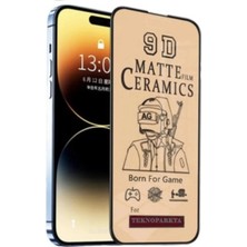 MCasering Iphone 12 Pro Mat Seramik Cam Nano Esnek Kırılmaz Full Tam Kaplayan Ekran Koruyucu