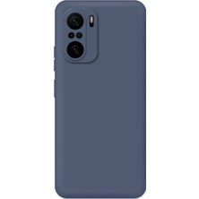 Xiaomi Redmi Note 10 / Note 10S Uyumlu Lansman Içi Kadife Kamera Korumalı Silikon Kılıf Petrol Mavisi