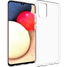 Trendtech Galaxy A02S Kılıf Şeffaf Süper Silikon Şeffaf