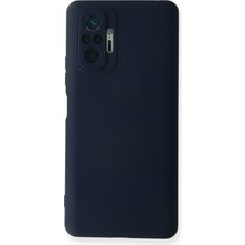 Cepmoda Xiaomi Redmi Note 10 Pro - Pastel Telefon Kılıfı | Içi Kadife Soft Lansman Kapak - Lacivert Uyumlu Lacivert