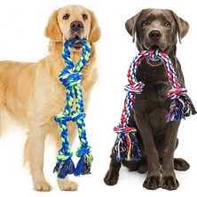 Hepta Collection 2’li Büyük Boy Köpek Halat Oyuncağı Seti Isırma Çekiştirme Diş Kaşıma Eğitim Ipi
