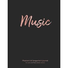 Hepta Collection Musician's And Songwriter's Journal For Lyrics & Music (Guitar Version): Music 8.5”X11” Notebook For