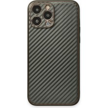Magicool Iphone 13 Pro Max Kılıf Coco Karbon Silikon - Füme