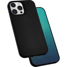 Forsis Aksesuar Apple ıphone 13 Pro Uyumlu Kılıf Kalite Lansman Rubber Silikon Kapak Siyah