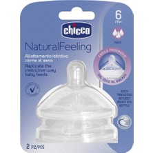 Chicco Naturalfeeling Hızlı Akışlı Biberon Emziği (6 Ay+, 2'li)