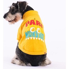 Pawstar Sarı Monster Kedi Köpek Ceketi Kedi Köpek Kıyafeti Kedi Köpek Elbisesi Sarı Xl