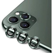 Anatolia Teknoloji Iphone 12 Pro Metal Çerçeveli (Yeşil) Kamera Koruma Lensi