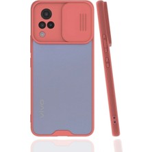 Vivo V21 Kılıf Platin Kamera Koruma Silikon Pembe