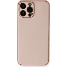 Magicool Iphone 13 Pro Kılıf Coco Deri Silikon Kapak - Pembe