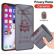 MCasering Iphone 14 Plus Mat Hayalet Gizli Privacy Tam Kaplayan Kırılmaz Cam Seramik Nano Ekran Koruyucu