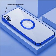 MCasering Apple Iphone x Uyumlu Telefon Kılıfı Glint Silikon Kılıf Mavi Mavi1